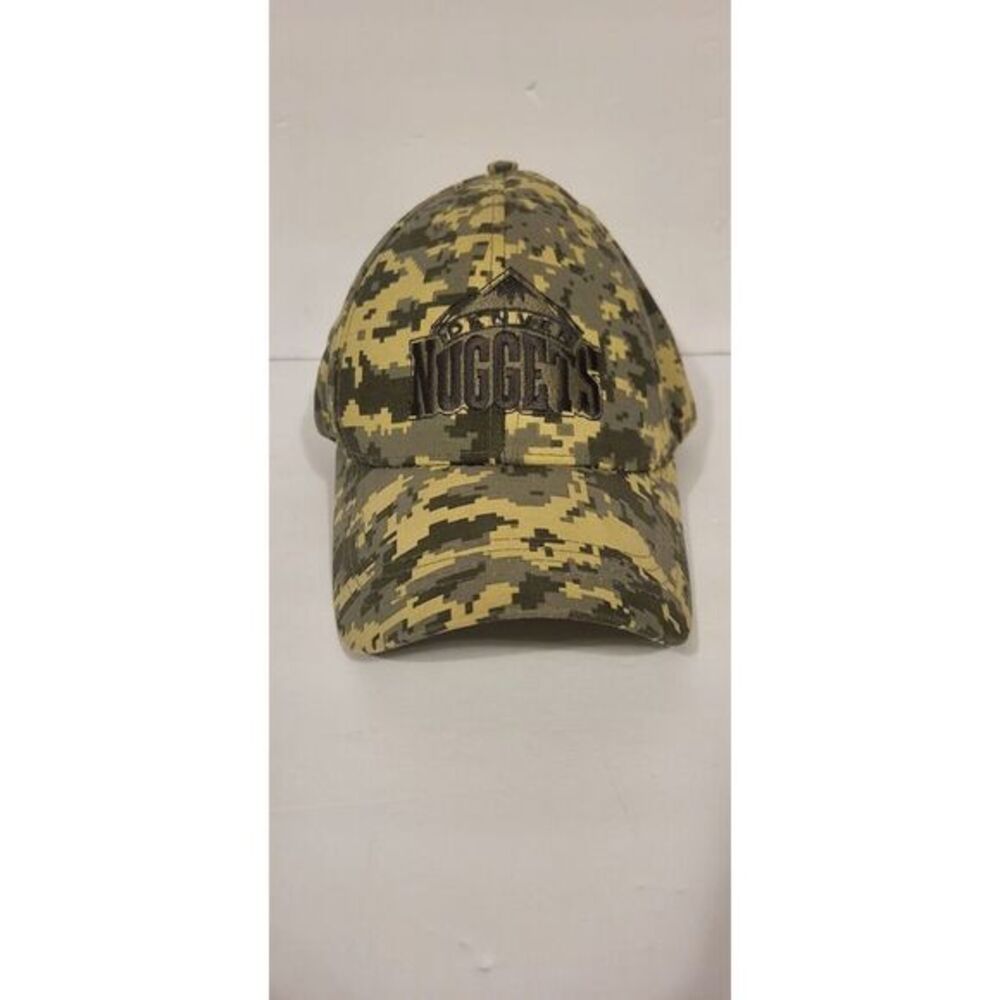 Denver Nuggets Camo Hat One Size Fits All Made In Vietnam